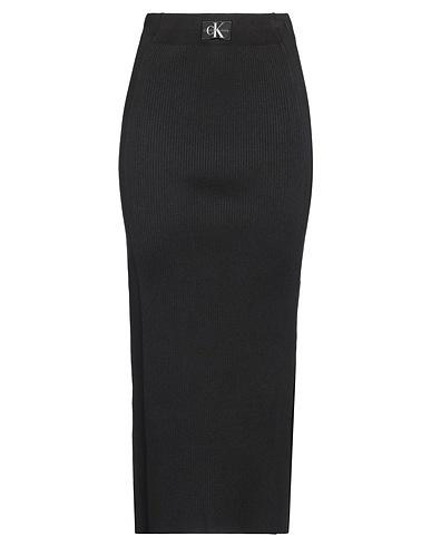 CALVIN KLEIN JEANS Maxi skirts NERO 61% Lyocell, 34% Polyamide, 5% Elastane