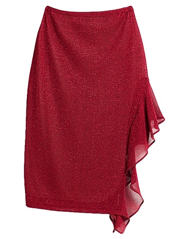 ERENDIRA Midi skirt Burgundy 70% Viscose, 15% Polyester, 15% Polyamide
