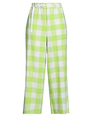 WHITE SAND Casual trouser Light green 65% Cotton, 30% Polyester, 5% Other Fibres