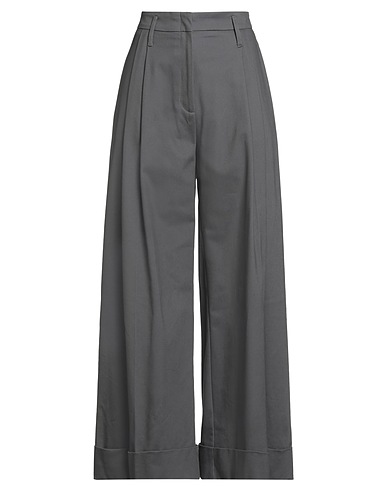OMBRA DI FOGLIA Casual trouser Lead 94% Cotton, 6% Elastane