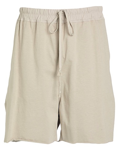RICK OWENS Shorts & Bermuda Light grey 100% Cotton, Elastane