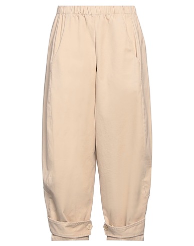 J'M DESIGN Casual trouser Beige 98% Cotton, 2% Elastane