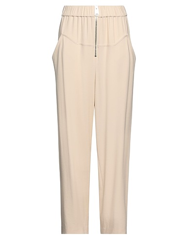 KHAITE Casual trouser Cream 75% Virgin Wool, 25% Viscose