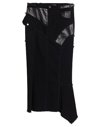 TOM FORD Denim skirt Black 98% Cotton, 2% Elastane, Calfskin