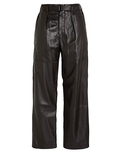 LEMAIRE Casual trouser Black 100% Lambskin