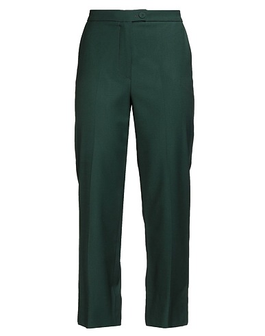 MAISON LAVINIATURRA Casual trouser Dark green 100% Wool