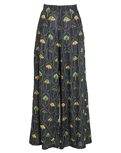 AGUA by AGUA BENDITA Casual trouser Dark green 100% Linen