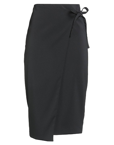 PATRIZIA PEPE Midi skirt Black 97% Polyester, 3% Elastane