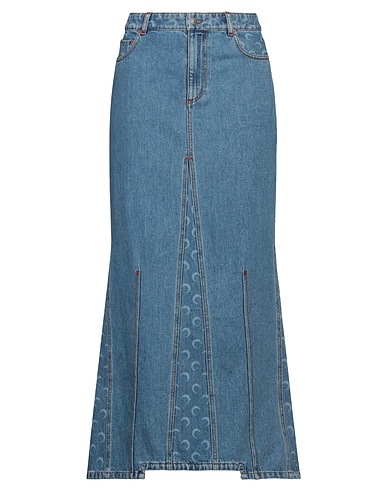 MARINE SERRE Denim skirt Blue 100% Cotton