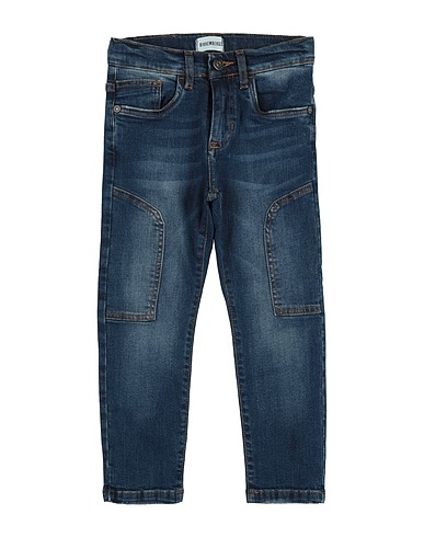 BIKKEMBERGS Denim pants Blue 97% Cotton, 3% Elastane