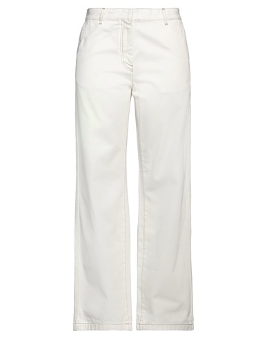 DRIES VAN NOTEN Denim pants White 100% Cotton