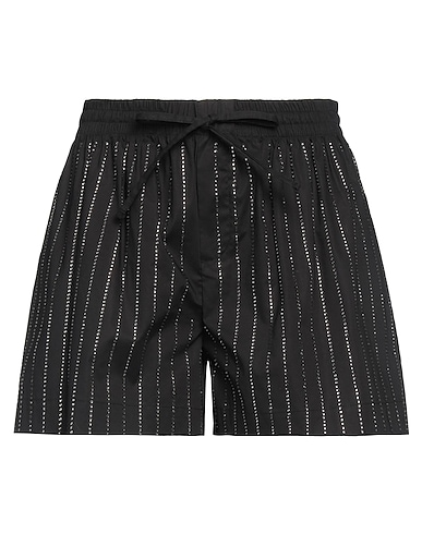 GIUSEPPE DI MORABITO Shorts & Bermuda Nero 97% Cotone, 3% Elastan