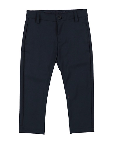 BIKKEMBERGS Casual trouser Midnight blue 63% Polyester, 34% Viscose, 3% Elastic fibres