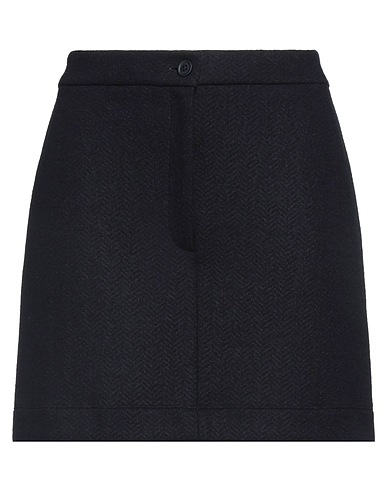 THOM BROWNE Mini skirt Midnight blue 59% Cotton, 41% Wool
