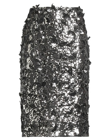 BLUMARINE Midi-Rock Silber 100% Polyamid