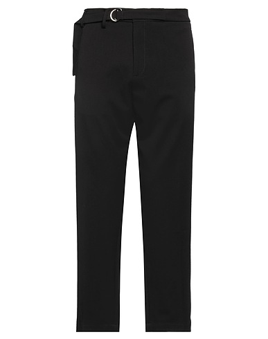 OFFICINA 36 Casual trouser Black 60% Polyester, 25% Viscose, 10% Wool, 5% Elastane