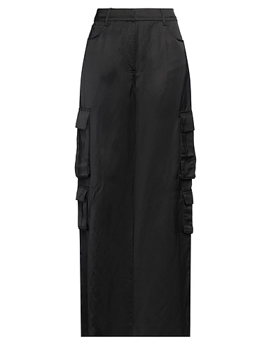 SELF-PORTRAIT Casual trouser Black 80% Viscose, 20% Linen