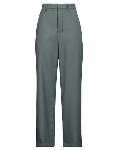 AMI ALEXANDRE MATTIUSSI Casual trouser Sage green 100% Virgin Wool