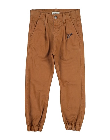 BIKKEMBERGS Casual pants Camel 97% Cotton, 3% Elastane