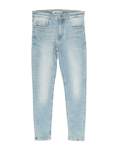 CALVIN KLEIN JEANS Denim trousers Blue 94% Cotton, 4% Elastomultiester, 2% Elastane