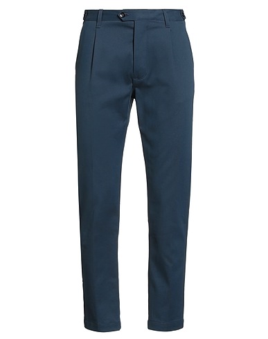 OFFICINA 36 Casual trouser Navy blue 98% Cotton, 2% Elastane