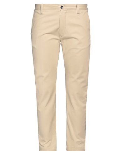 OFFICINA 36 Casual pants Beige 98% Cotton, 2% Elastane