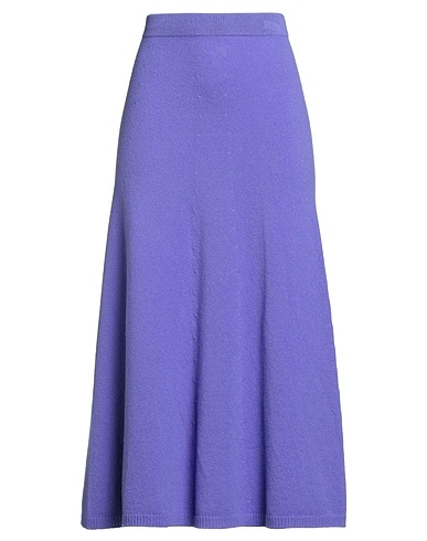 ALYSI Midi skirt CHOCOLAT Purple 100% Merino Wool