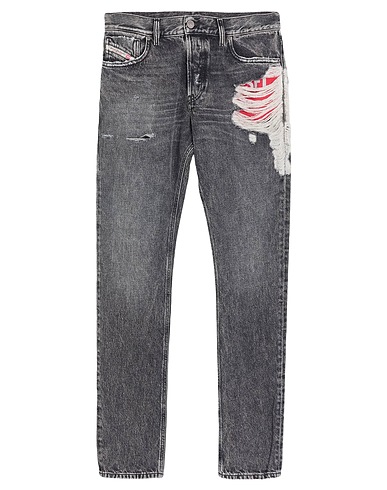 DIESEL Denim trousers Black 80% Cotton, 20% Hemp