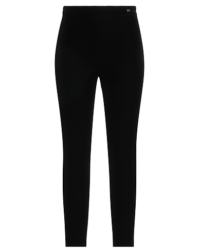 ELISABETTA FRANCHI Casual trouser Black 90% Polyester, 10% Elastane