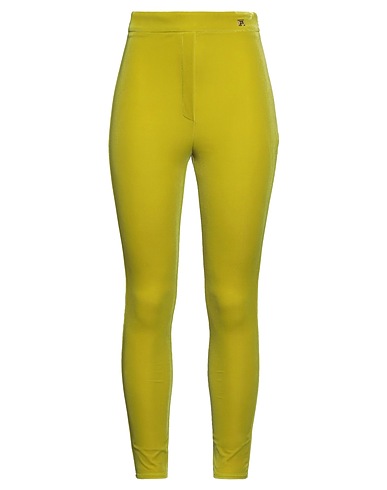 ELISABETTA FRANCHI Pantalone Verde lime 90% Poliestere, 10% Elastan