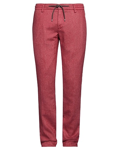 MASON'S Casual trouser Red 37% Wool, 33% Viscose, 29% Polyester, 1% Cotton