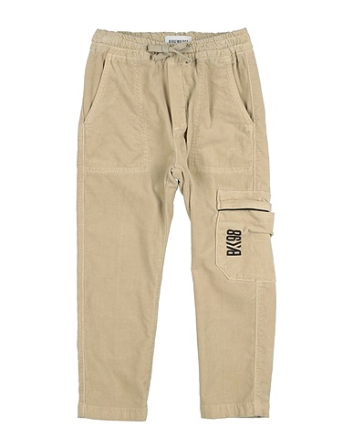 BIKKEMBERGS Casual pants Beige 97% Cotton, 3% Elastane