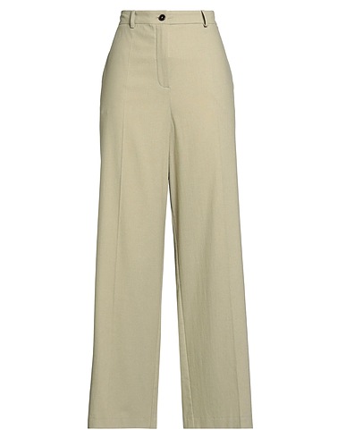 ALYSI Pantalone CRÈME Khaki 34% Viscosa, 33% Poliestere, 32% Lana, 1% Elastan