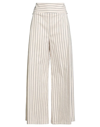 MAISON LAVINIATURRA Casual pants Beige 100% Cotton
