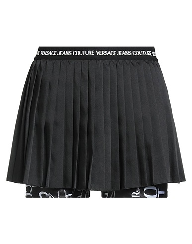 VERSACE JEANS COUTURE Shorts & Bermuda Black 100% Polyester, Polyamide, Elastane