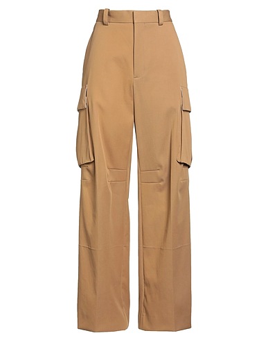 VICTORIA BECKHAM Casual trouser Camel 100% Cotton