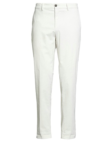 OUT/FIT Pantalone Off white 98% Cotone, 2% Elastan