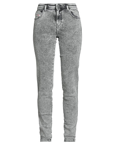 DIESEL Denim trousers Grey 95% Cotton, 3% Elastomultiester, 2% Elastane