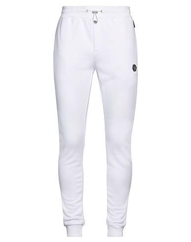 PHILIPP PLEIN Hosen Weiß 88% Baumwolle, 12% Recyceltes Polyacryl