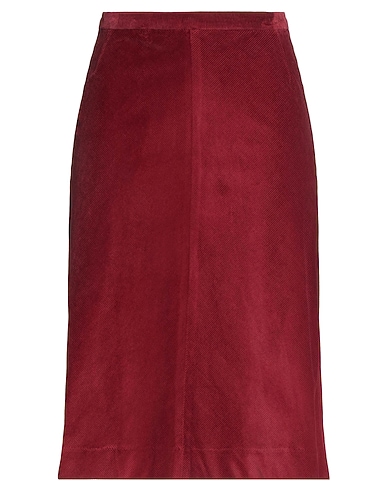 GANT Midi skirt Burgundy 78% Cotton, 20% Modal, 2% Elastane