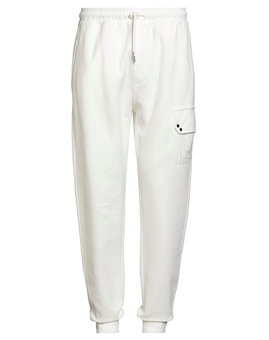 C.P. COMPANY Pantalone Bianco 100% Cotone