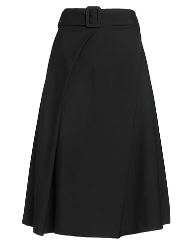 P.A.R.O.S.H. Midi skirt Black 97% Viscose, 3% Elastane