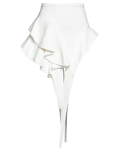 MUGLER Mini skirt White 71% Viscose, 15% Meryl® Elite, 12% Polyamide, 2% Elastane