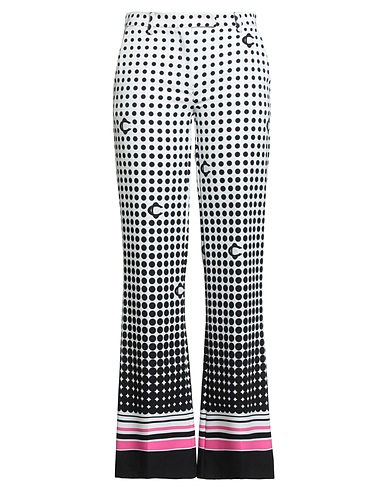 DOUBLE C Pantalone Bianco 95% Poliestere, 5% Elastan