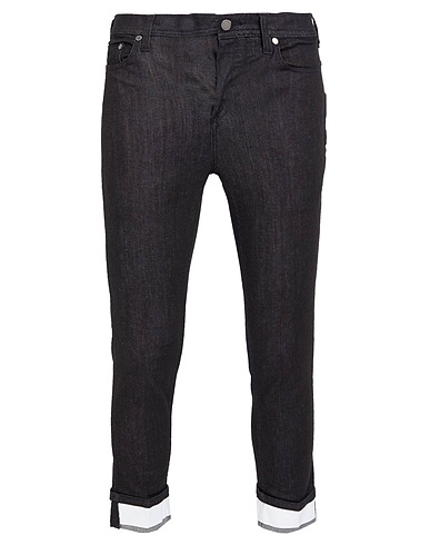 NEIL BARRETT Denim pants Black 98% Cotton, 2% Elastane
