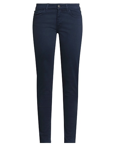 ROBERTA PUCCINI Casual trouser Navy blue 98% Cotton, 2% Elastane
