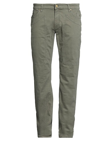 JECKERSON Casual trouser Military green 98% Cotton, 2% Elastane