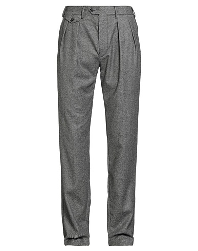 LARDINI Casual trouser Black 98% Wool, 2% Cashmere