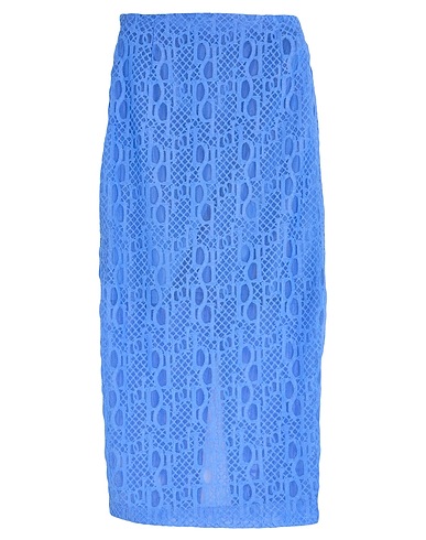 PINKO Midi skirt Light blue 98% Polyamide, 2% Elastane