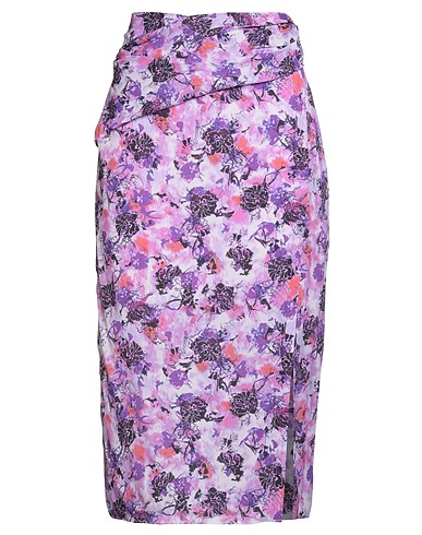 IRO Midi-Rock Violett 100% Viskose